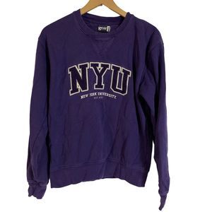 Vintage 90s Gear For Sports NYU Crewneck Sweatshirt Mens Unisex Size Small
